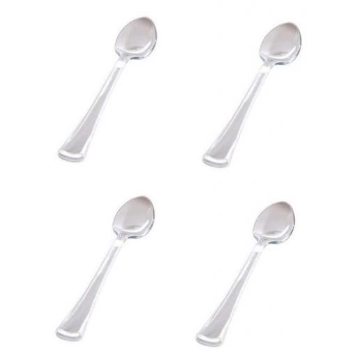Mini Clear Plastic Spoons 24/pkg