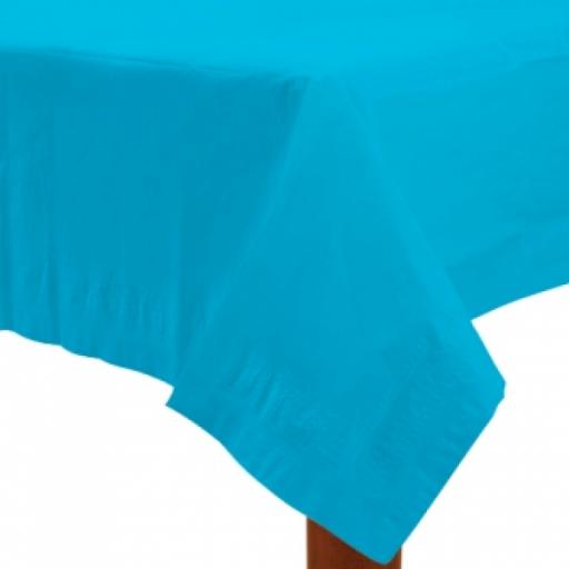 Caribbean Blue Paper Tablecovers 54" x 108"