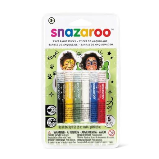 Snazaroo Rainbow Face Paint Sticks - Set of 6