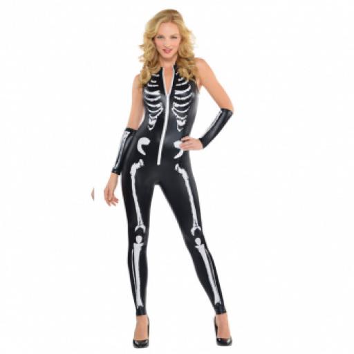 Adults Skeleton Cat suit - Size 10-12