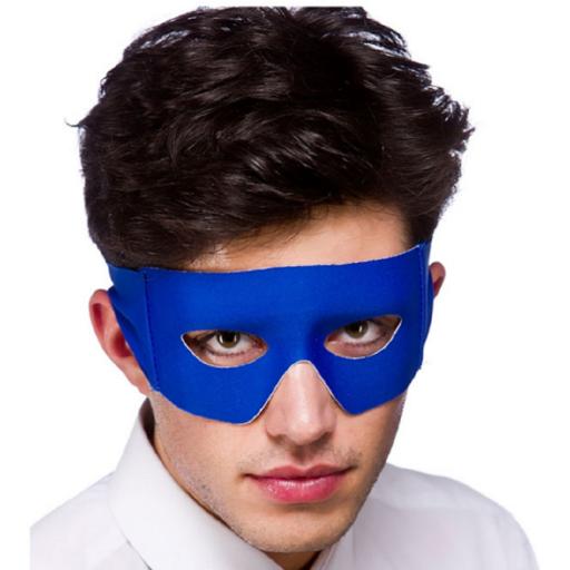 Adult Blue Mexican Bandit Superhero Eye Mask