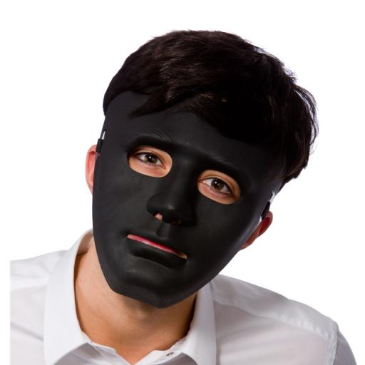 Adult Deluxe Robot Black Anonymous Face Mask
