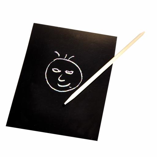 Scratch Art Painting Paper with Drawing Stick