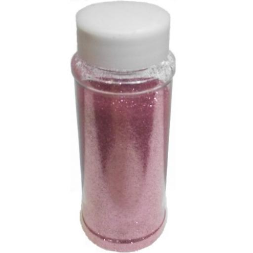 Pink Glitter In Plastic Tub - 100g