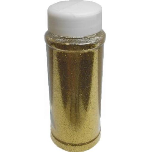 Gold Glitter In Plastic Tub - 100g