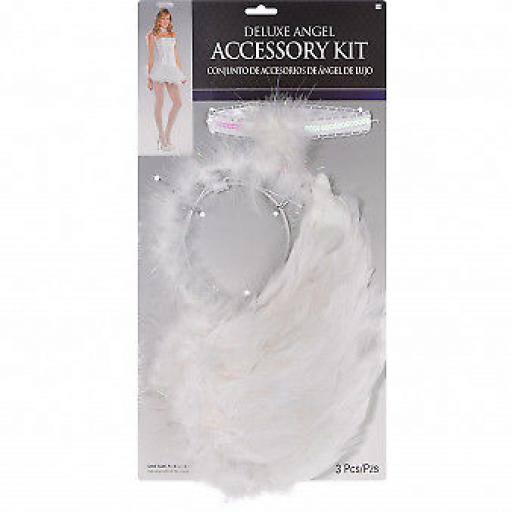 3 pc Deluxe White Angel Accessory Kit