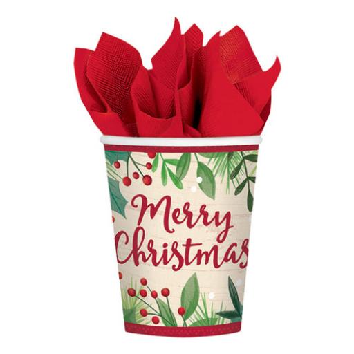 8 Merry Holly Day Paper Cup