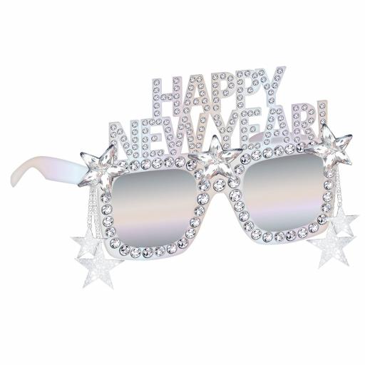 Disco Ball Drop Happy New Year Glasses