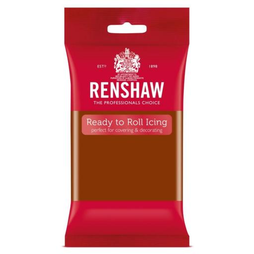 Renshaw Dark Brown Ready to Roll Sugarpaste 250g