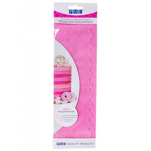 PME Tall Patterned Edge Side Scraper - Ribbed