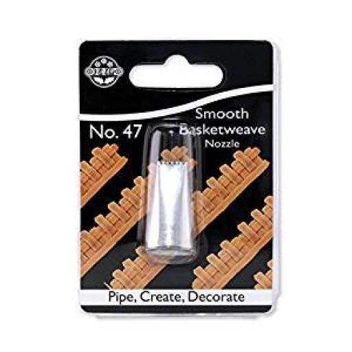 JEM Smooth/Ribbed Basketweave Nozzle #47 (Carded)