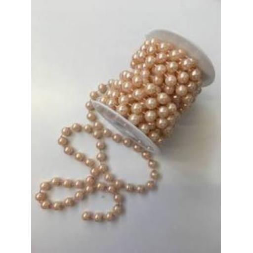 Rose Quartz Pearls on Reel 10mm x 1m