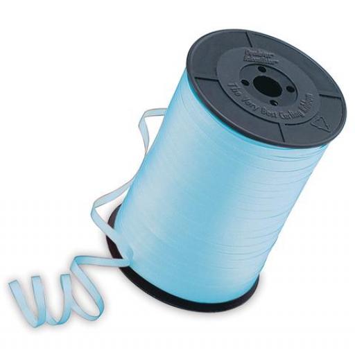 Curling Ribbon Baby Blue Metallic