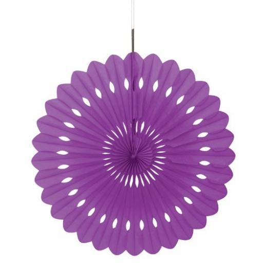 Decorative Paper Fan - Purple