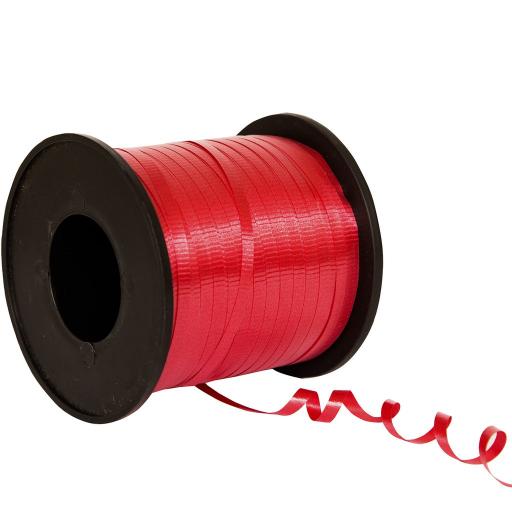 Curling Red Ribbon