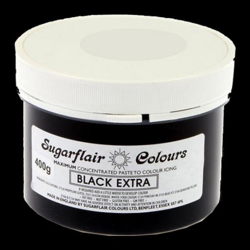 BBF End 2026 Sugarflair Black Extra Max Paste 400g