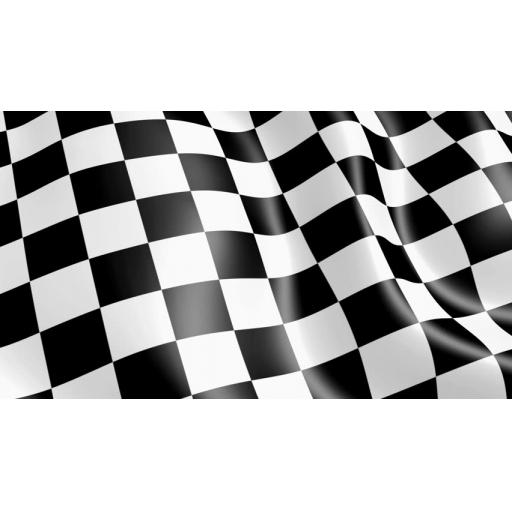 Checkered Flag Black+White 5''x 3'' | Party Party