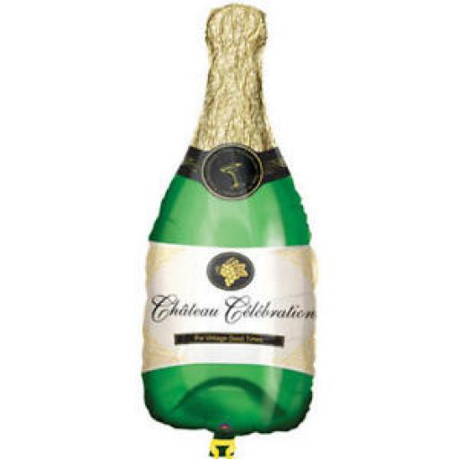 Champagne Bottle 36in  Foil Balloon