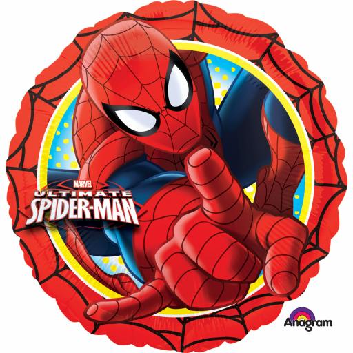 Spider-Man Action Circle Foil Balloons 17in