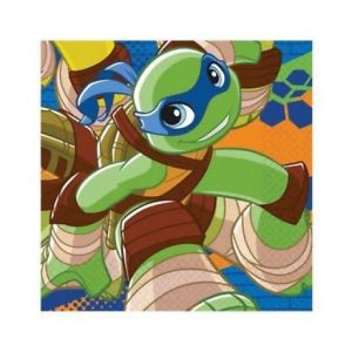20 Half Shell Super Heroes Turtles Napkins