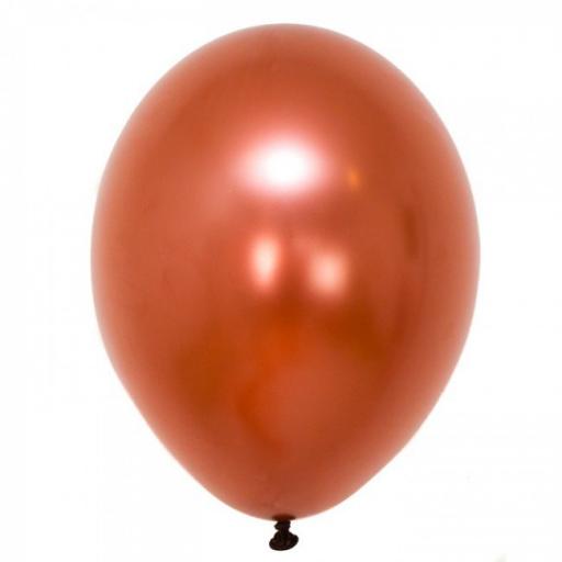 5 inch Copper Metallic Latex Balloons 100pk BelBal