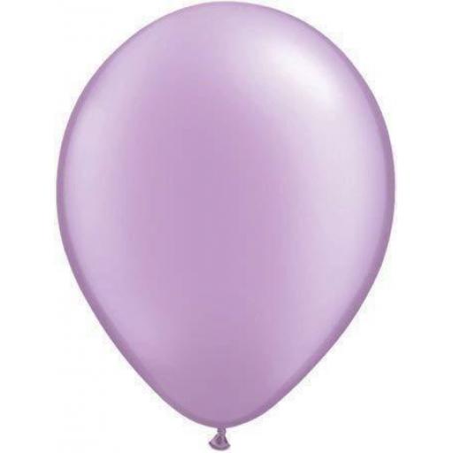 5 inch Lavender Metallic Latex Balloons 100pk