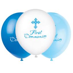 12inch First Communion Blue Balloons.jpg