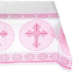 Pink Christening Communion Table Cover.jpg