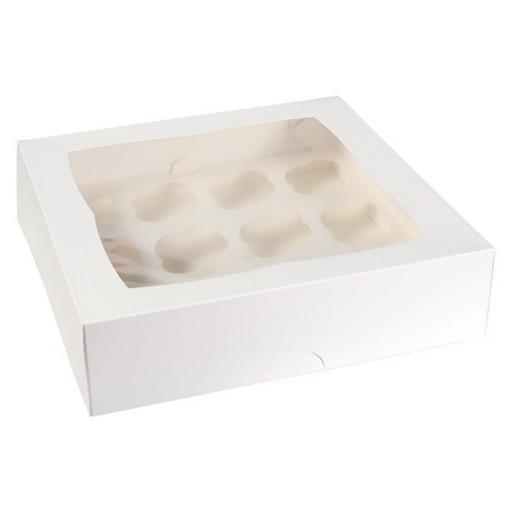 White 12 Holes Cupcake/Muffin Box