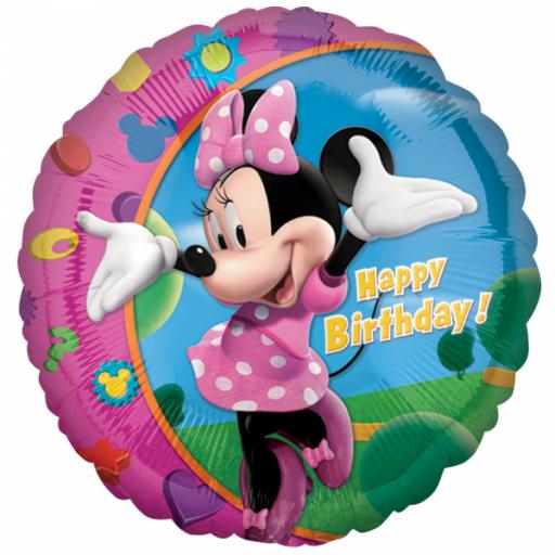 Minnie Happy Birthday Standard 17" Foil Balloons