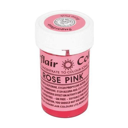 Sugarflair Spectral Paste Colour Rose Pink 25g