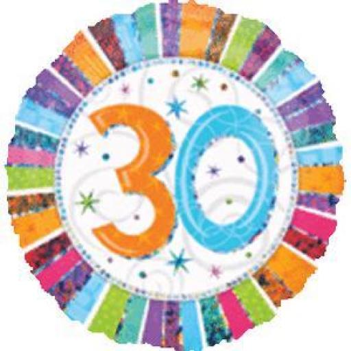 30th Birthday Foil Balloon 18"