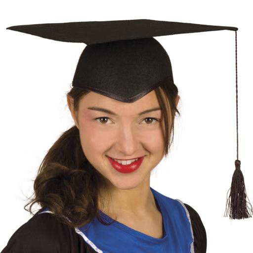 Boland unisex doctoral cap black one size