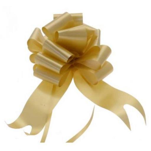 20 Gold Pull Bows (50mm)