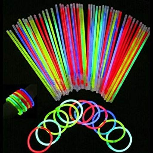 50Pcs Glow Sticks Bracelets 50Pcs