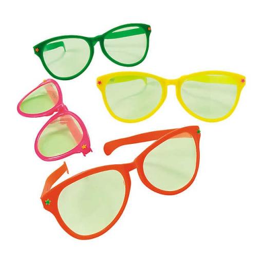 Giant Sunglasses , Assorted Bright Colours