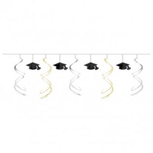 Graduation Swirl Garland 3.6m