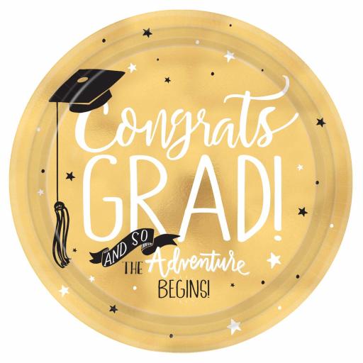 Graduation Paper Plates 8pk 11"