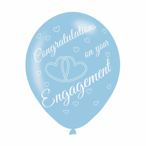 Engagement Assorted Colours Latex Balloons 11"