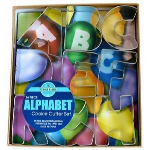 Alphabet Deluxe Cookie Cutter Set - 26 Piece