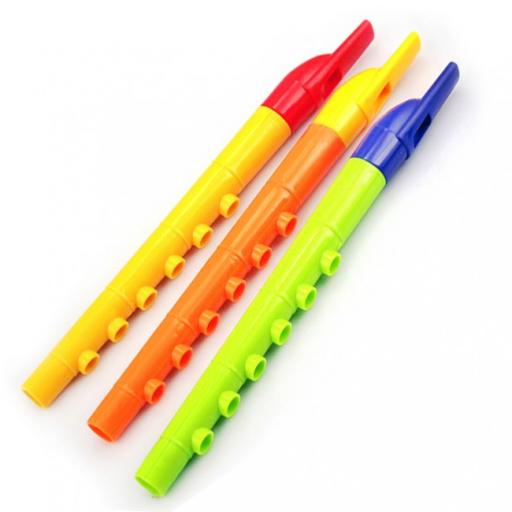 Plastic Flute Whistles - Fun, Colourful Flutes - Childrens Toys Fillers