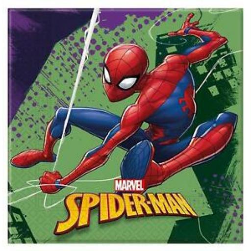 Spiderman Napkins 20pk