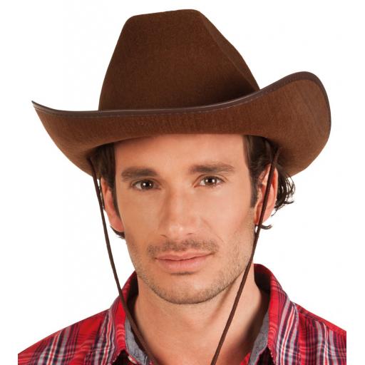 Classic Cowboy Hat Brown - One Size