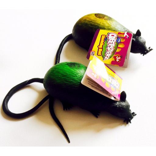 Stretchy Rat Rubber With Long Tail- 13cm