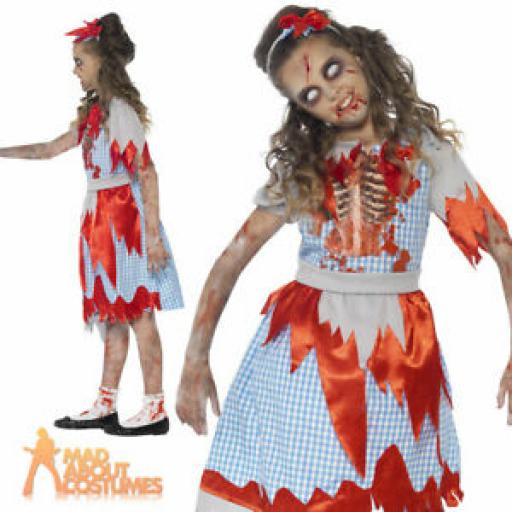 Zombie Country Girl Costume Size S