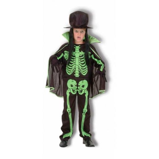 Skeleton Children Costume Size M