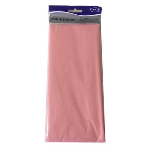 Pink Tissue Paper 10 sheets 50cm x 75cm