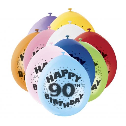 Happy 90th Birthday Anniversary Latex Balloons