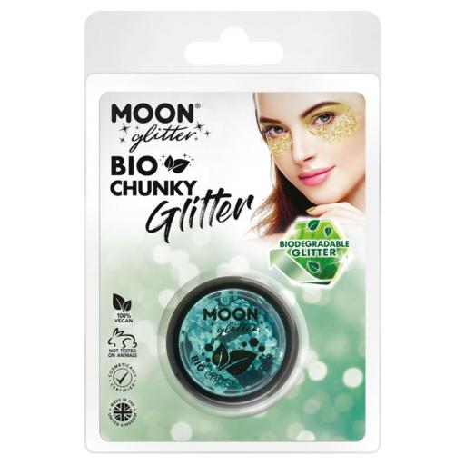 Moon Glitter Classic Turquoise Biodegradable Chunky Glitter 3g