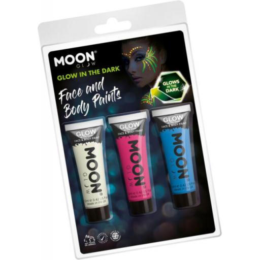 Moon Glow Halloween Make Up Glow In The Dark Face Paint